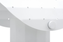 APOLIN table lamp with perforated canopy, 30 cm, white