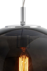 Lampa wisząca AVIA L przydymiona, 40 cm