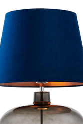 Lampa stołowa szklana SAWA VELVET KASPA granatowa, Kaspa