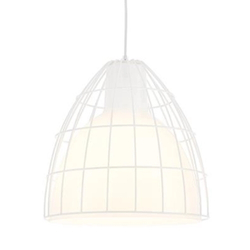 FRAME L pendant lamp white, white wire