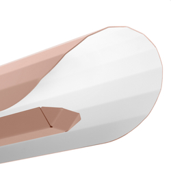 APOLIN 65 cm linear pendant lamp, dusty pink-white