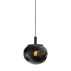 AVIA BLACK S pendant lamp smoky, 25 cm