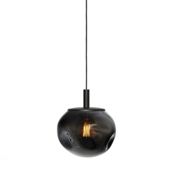 Lampa wisząca AVIA BLACK S przydymiona, 25 cm