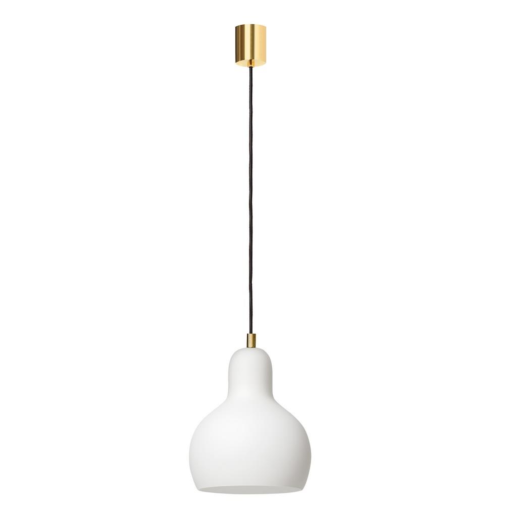 LONGIS WHITE I gold finish pendant lamp