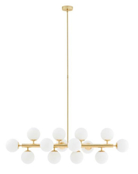 CUMULUS 1 fourteen-point chandelier, gold