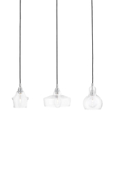 Lampa wisząca trzypunktowa LONGIS CHROM 3 na listwie