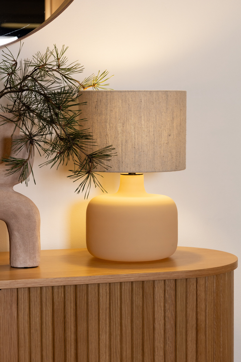 LORA table lamp flax, beige base