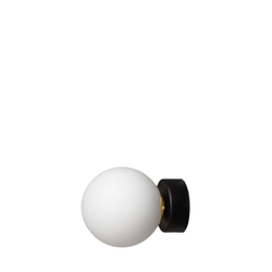 Wall lamp ASTRA black with gold mounting