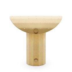 APOLIN table lamp with perforated canopy, 30 cm, brushed brass