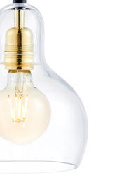 Lampa wisząca trzypunktowa LONGIS GOLD 3 na listwie