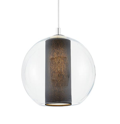 MERIDA L black pendant lamp, 35 cm