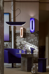 Wall lamp APOLIN 65 cm, cobalt