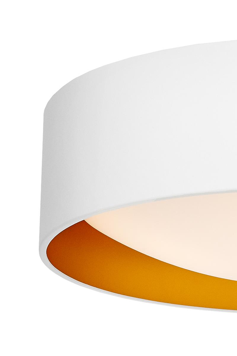 VERO pendant lamp white, 45 cm, gold interior