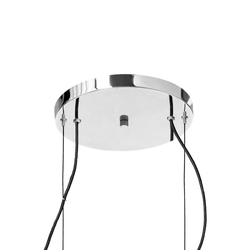 Lampa wisząca dwupunktowa STILLA 2, srebrne wykończenie