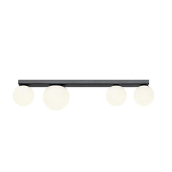 GIGI four-point ceiling lamp black, 75 cm