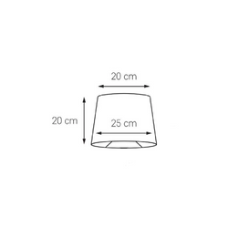 Abażur do lampy stojącej 25 cm, złoty
