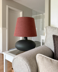 Lampa stołowa SAWA CLASSIC ceglasty melanż, grafitowa podstawa