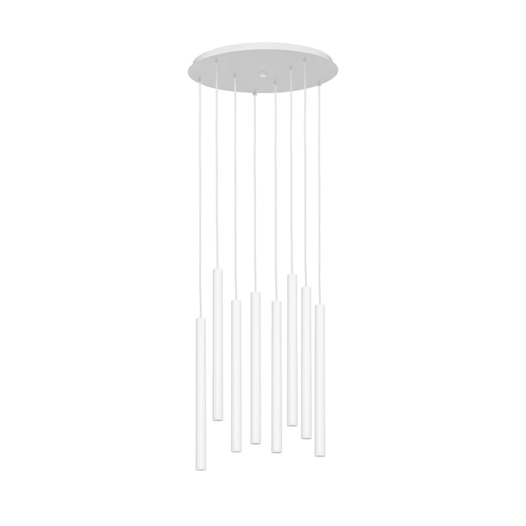 ROLL 8 eight-point ceiling lamp white