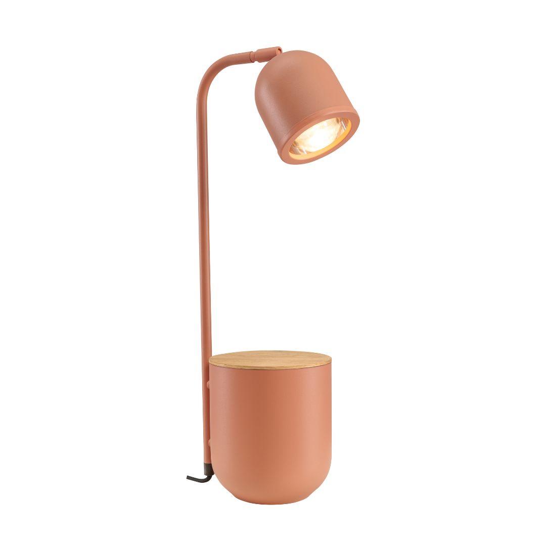 BOTANICA WOOD terracotta desk lamp