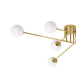 Lampa sufitowa ASTRA 8 złota