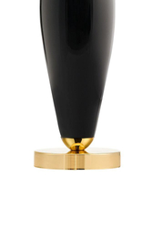 Lampa stołowa REA GOLD czarna, z czarną podstawą