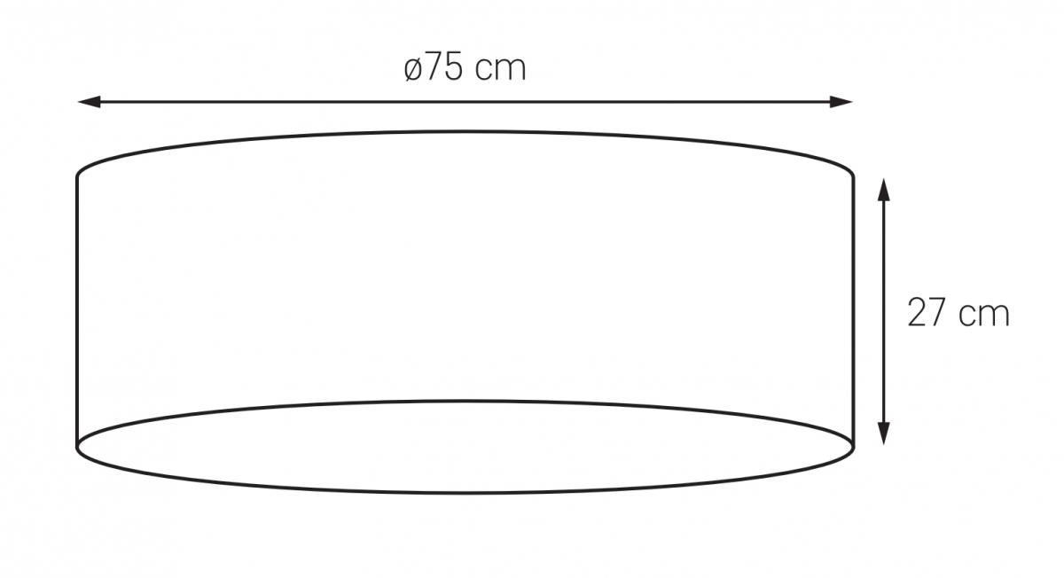 Плафон SPACE L білий, 75 см