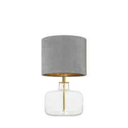 LORA table lamp gray, transparent base