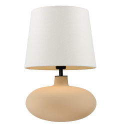 Lampa stołowa SAWA NEW kremowa, beżowa podstawa