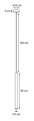 ROLL 1 pendant lamp black