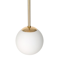 Lampa wisząca złota LAMIA 5 KASPA czarny przewód, Kaspa