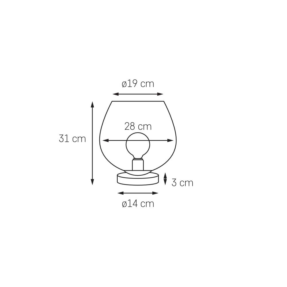 Lampa stołowa złota VENUS KASPA zielona, Kaspa