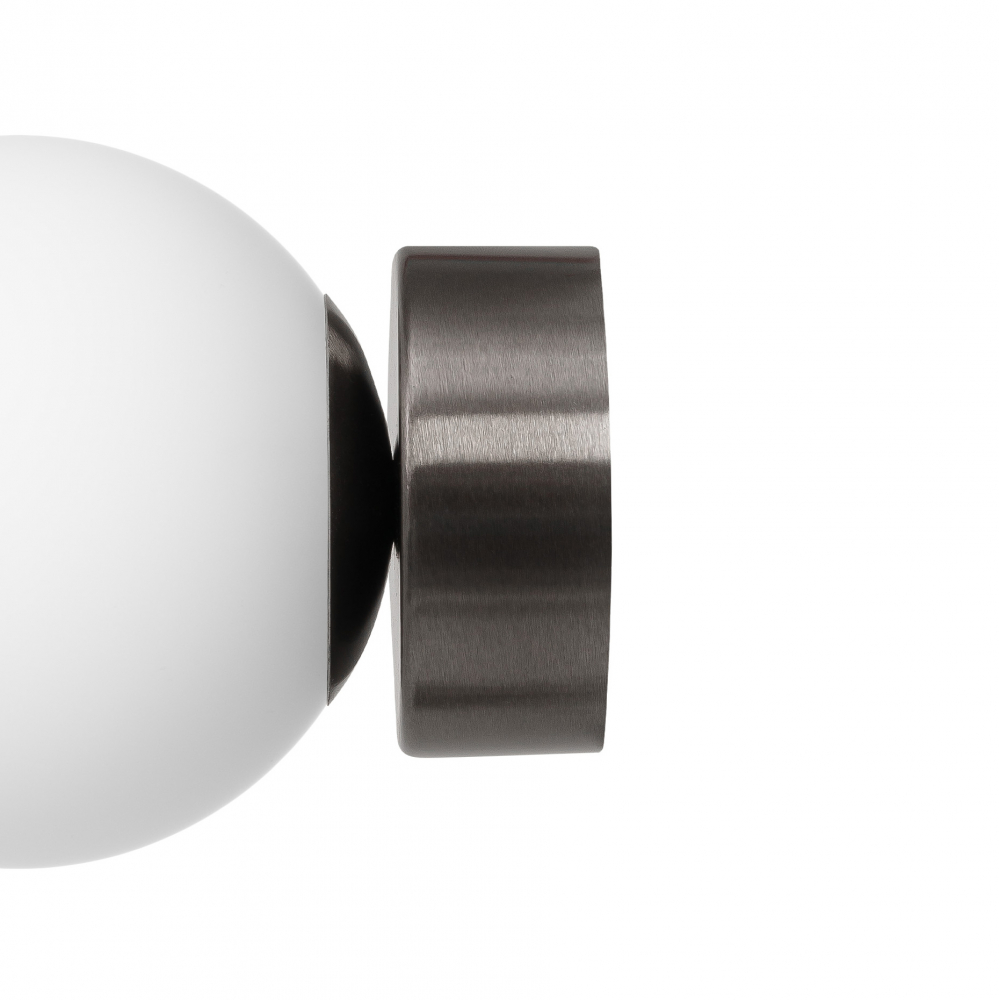 MIJA IP44 bathroom wall lamp, brushed titanium