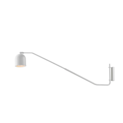 Wall lamp PURO white, cantilevered