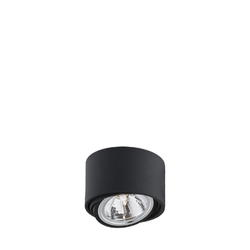 LUMOS 1 single point ceiling spotlight black