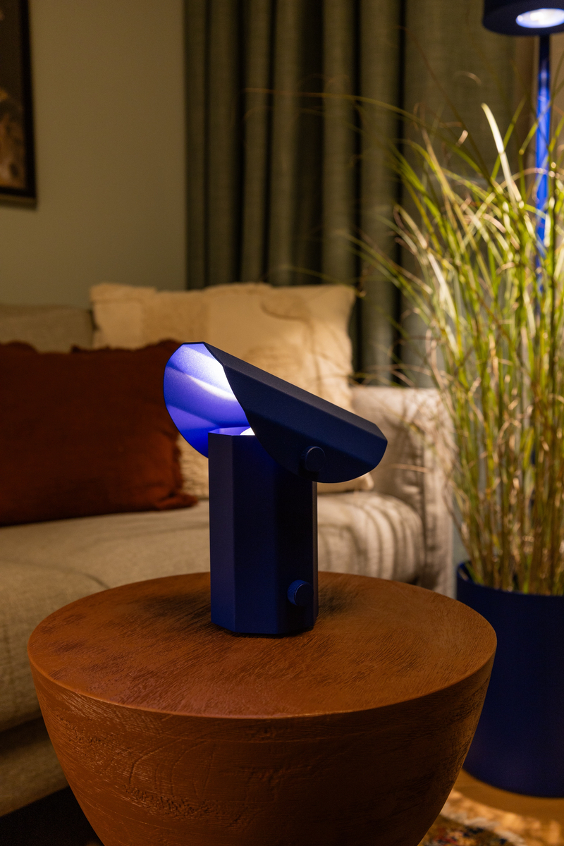 Portable lamp APOLIN cobalt blue