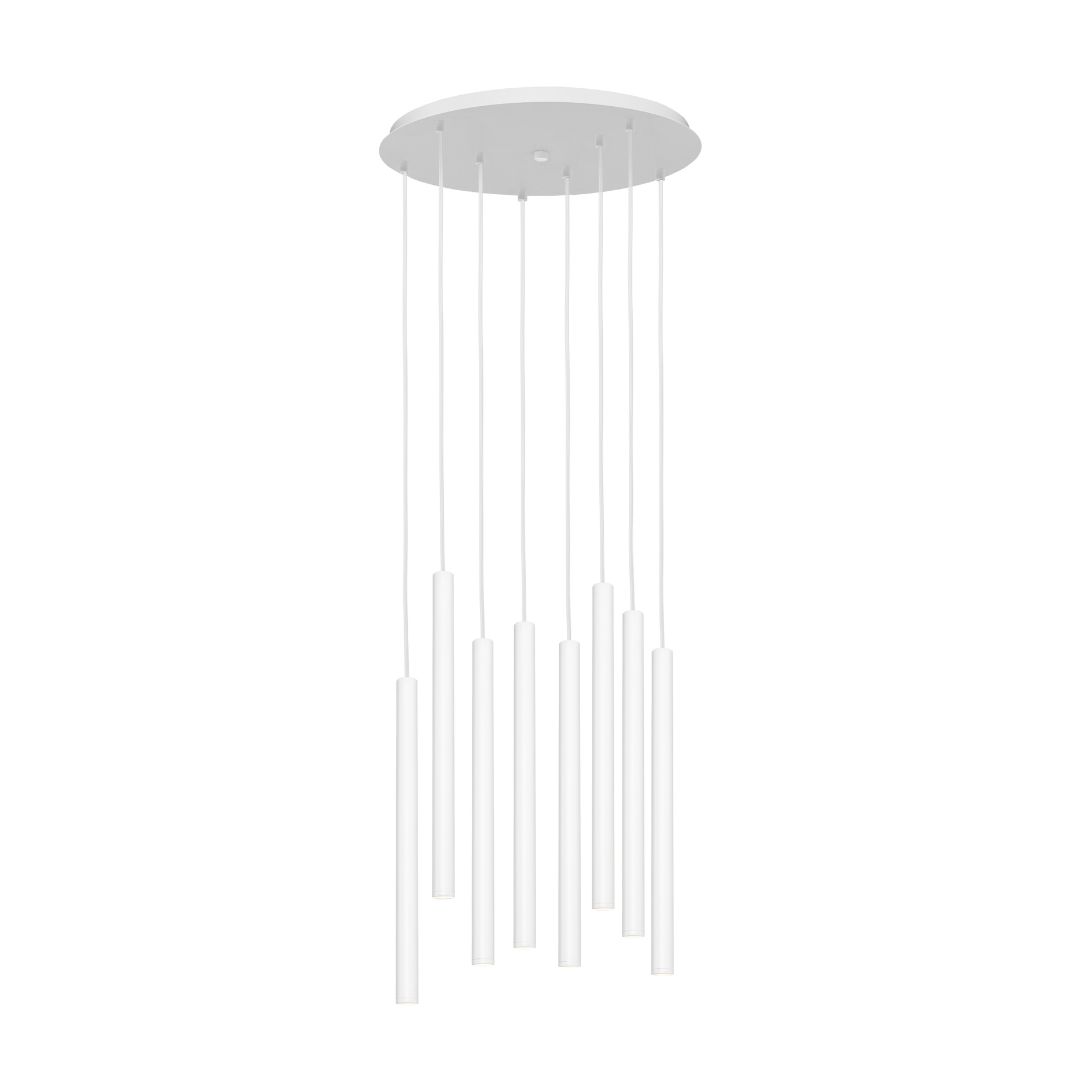 ROLL 8 eight-point ceiling lamp white