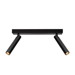 Двоточковий стельовий світильник ROLL 2 чорний