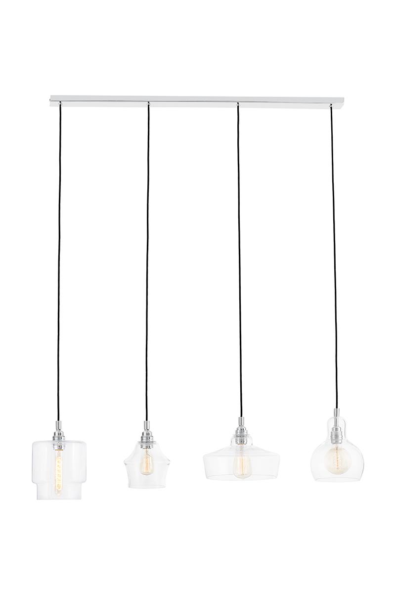 LONGIS CHROM 4 on strip pendant light