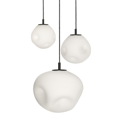 CLOE 3 three-point pendant lamp matte black