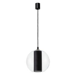 MERIDA BLACK L black pendant lamp, 35 cm