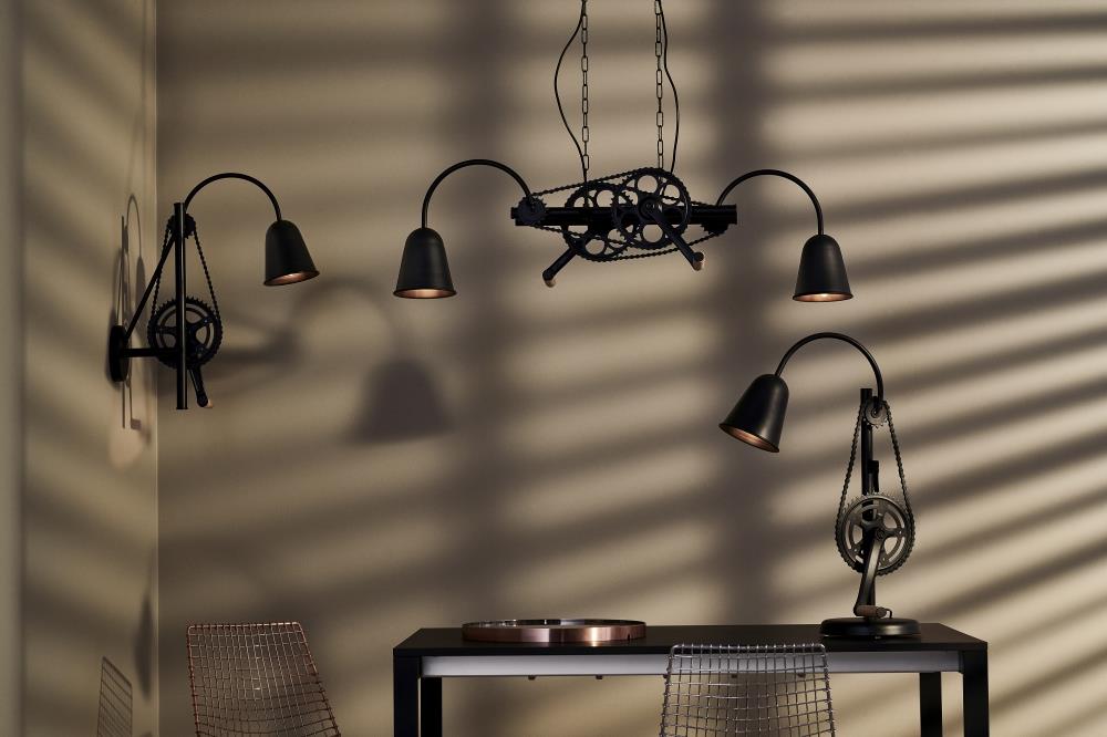 BIKE KASPA black pendant lamp, Kaspa