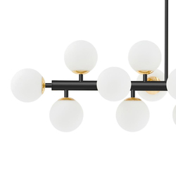 CUMULUS 1 fourteen-point chandelier, black