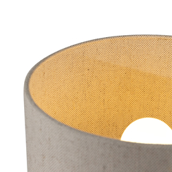 LORA table lamp flax, transparent base