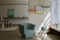 Лінійний підвісний світильник APOLIN 65 см, ламаний рожево-білий