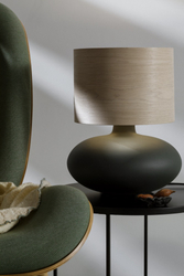 SAWA WOOD veneer table lamp, light oak