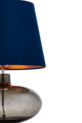 Lampa stołowa szklana SAWA VELVET KASPA granatowa, Kaspa