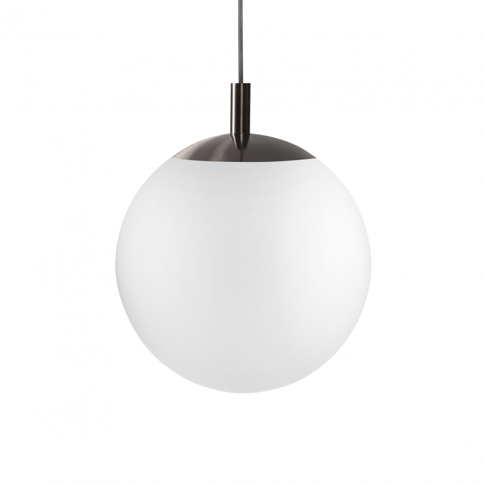 ALUR TYTAN L brushed titanium pendant lamp, 40 cm