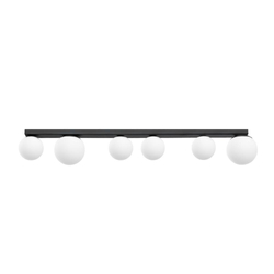 GIGI six-point ceiling lamp black, 110 cm