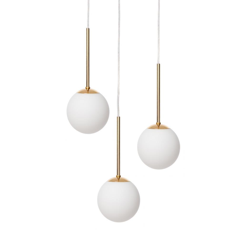 LAMIA 3 KASPA translucent gold pendant lamp, Kaspa