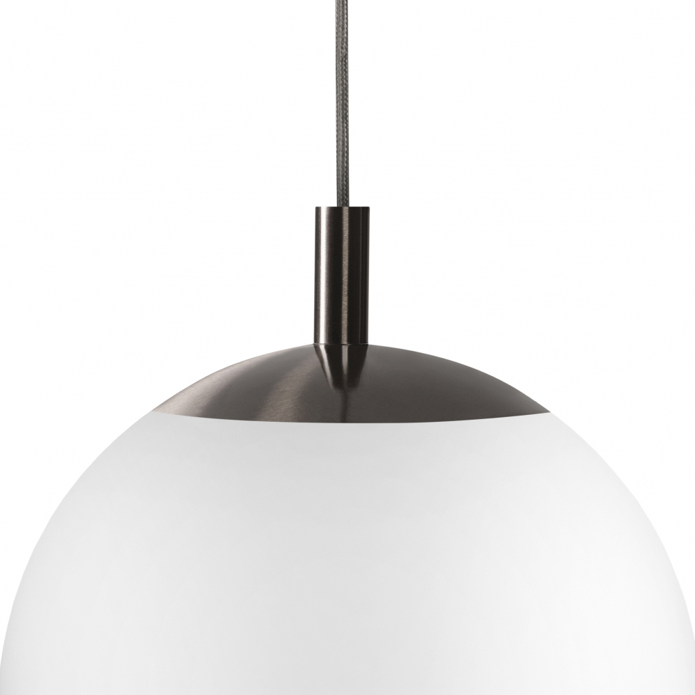 ALUR TYTAN L brushed titanium pendant lamp, 40 cm